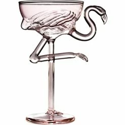 Flavour Blaster 5.9 Oz. Flamingo Cocktail Glass - 2/Pack