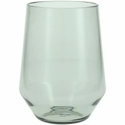 Fortessa Tableware Solutions Fortessa Sole 19 Oz. Sage Tritan Plastic Stemless Wine Glass - 12/Case