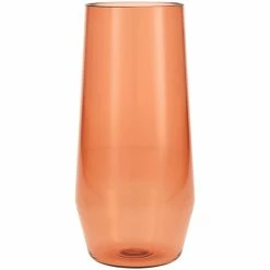 Fortessa Tableware Solutions Fortessa Sole 18 Oz. Terra Cotta Tritan Plastic Beverage Glass - 12/Case