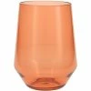 Fortessa Tableware Solutions Fortessa Sole 19 Oz. Terra Cotta Tritan Plastic Stemless Wine Glass - 12/Case