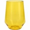 Fortessa Tableware Solutions Fortessa Sole 19 Oz. Yellow Sun Tritan Plastic Stemless Wine Glass - 12/Case