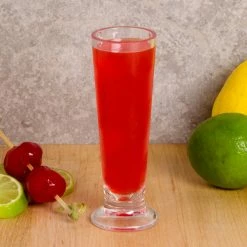 GET Enterprises GET SW-1416-1-CL 2 Oz. Customizable SAN Plastic Shooter / Dessert Shot Glass - 24/Case