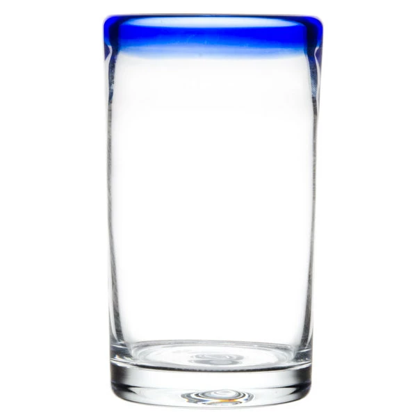 Libbey 92303 Aruba 16 Oz. Customizable Cooler Glass With Cobalt Blue Rim - 12/Case 2 Libbey 92303 Aruba 16 Oz. Customizable Cooler Glass With Cobalt Blue Rim - 12/Case - Image 2