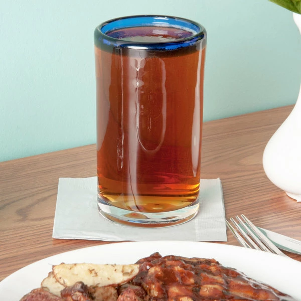 Libbey 92303 Aruba 16 Oz. Customizable Cooler Glass With Cobalt Blue Rim - 12/Case 1 Libbey 92303 Aruba 16 Oz. Customizable Cooler Glass With Cobalt Blue Rim - 12/Case