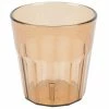 Cambro NT9153 Newport 9.3 Oz. Amber Customizable SAN Plastic Tumbler - 36/Case