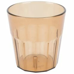Cambro NT9153 Newport 9.3 Oz. Amber Customizable SAN Plastic Tumbler - 36/Case