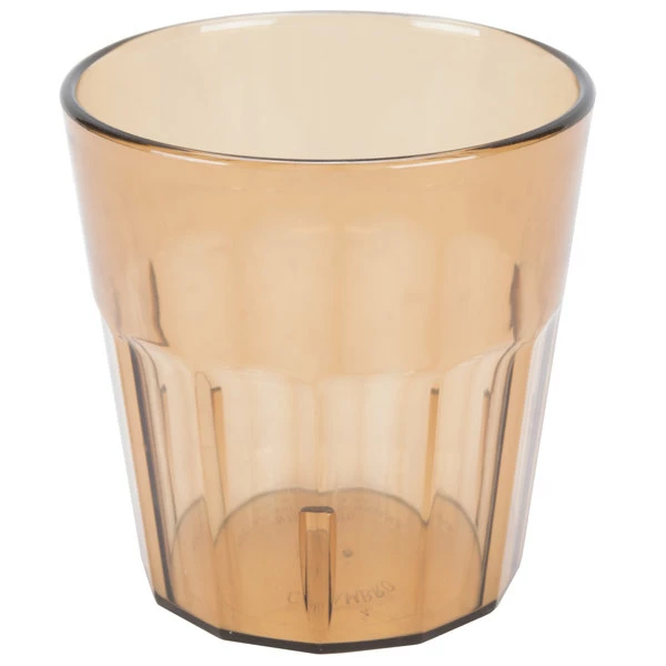 Cambro NT9153 Newport 9.3 Oz. Amber Customizable SAN Plastic Tumbler - 36/Case 1 Cambro NT9153 Newport 9.3 Oz. Amber Customizable SAN Plastic Tumbler - 36/Case