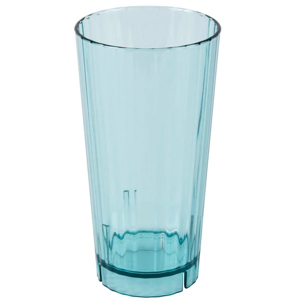Cambro HT22CW196 Camwear Huntington 22 Oz. Azure Blue Customizable Polycarbonate Tumbler - 36/Case 2 Cambro HT22CW196 Camwear Huntington 22 Oz. Azure Blue Customizable Polycarbonate Tumbler - 36/Case - Image 2