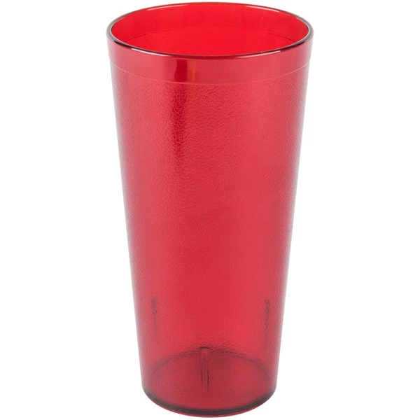 Carlisle 522410 Stackable 24 Oz. Ruby SAN Plastic Tumbler - 72/Case 2 Carlisle 522410 Stackable 24 Oz. Ruby SAN Plastic Tumbler - 72/Case - Image 2
