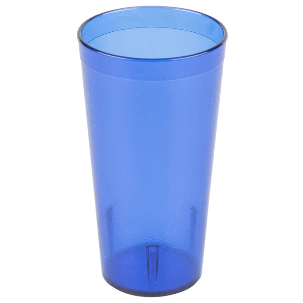 Carlisle 522047 Stackable 20 Oz. Royal Blue SAN Plastic Tumbler - 72/Case 2 Carlisle 522047 Stackable 20 Oz. Royal Blue SAN Plastic Tumbler - 72/Case - Image 2