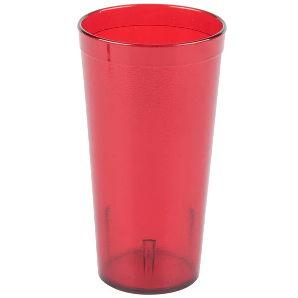 Carlisle 522010 Stackable 20 Oz. Ruby SAN Plastic Tumbler - 72/Case 2 Carlisle 522010 Stackable 20 Oz. Ruby SAN Plastic Tumbler - 72/Case - Image 2