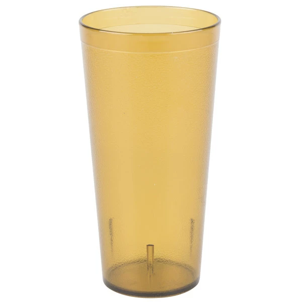 Carlisle 522413 Stackable 24 Oz. Amber SAN Plastic Tumbler - 72/Case 2 Carlisle 522413 Stackable 24 Oz. Amber SAN Plastic Tumbler - 72/Case - Image 2