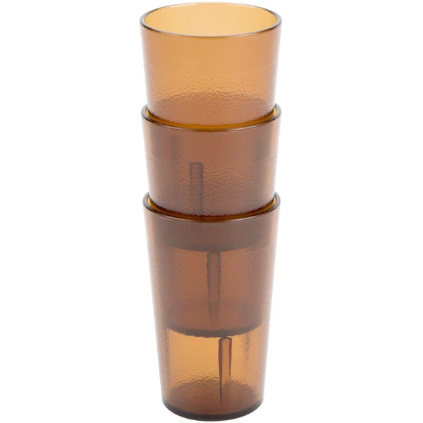 Cambro 500P153 Colorware 5.2 Oz. Amber Customizable SAN Plastic Tumbler - 72/Case 3 Cambro 500P153 Colorware 5.2 Oz. Amber Customizable SAN Plastic Tumbler - 72/Case - Image 3