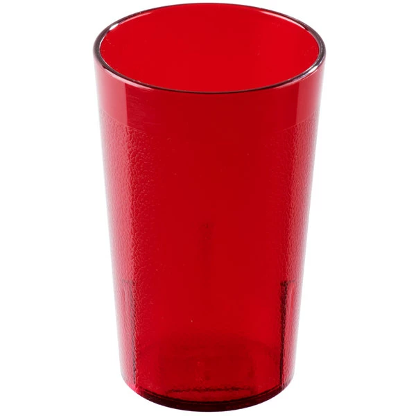 Cambro 950P2156 Colorware 9.8 Oz. Ruby Red Customizable SAN Plastic Tumbler - 24/Case 1 Cambro 950P2156 Colorware 9.8 Oz. Ruby Red Customizable SAN Plastic Tumbler - 24/Case
