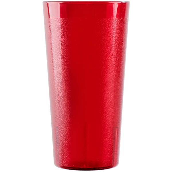 Cambro 2000P156 Colorware 22 Oz. Ruby Red Customizable SAN Plastic Tumbler - 6/Pack 2 Cambro 2000P156 Colorware 22 Oz. Ruby Red Customizable SAN Plastic Tumbler - 6/Pack - Image 2