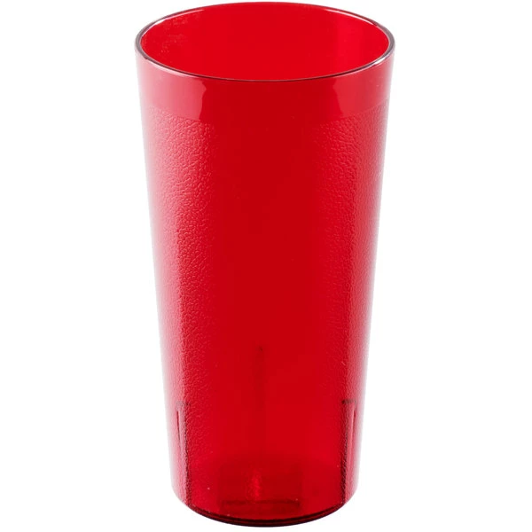 Cambro 2000P2156 Colorware 22 Oz. Ruby Red Customizable SAN Plastic Tumbler - 24/Case 2 Cambro 2000P2156 Colorware 22 Oz. Ruby Red Customizable SAN Plastic Tumbler - 24/Case - Image 2