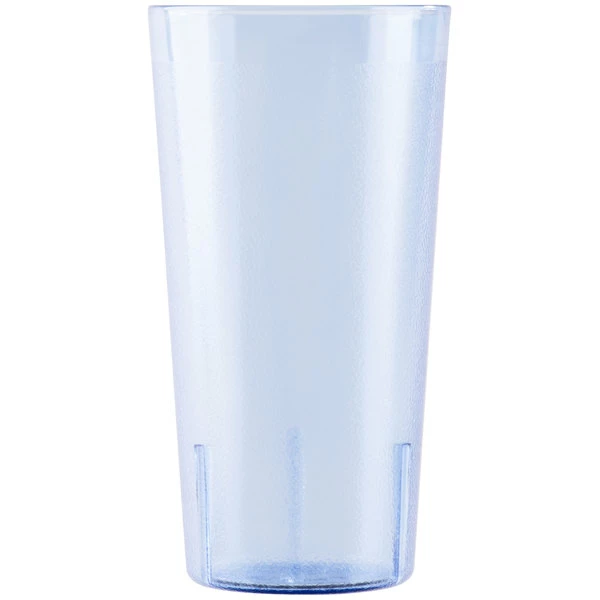 Cambro 2000P401 Colorware 22 Oz. Slate Blue Customizable SAN Plastic Tumbler - 6/Pack 2 Cambro 2000P401 Colorware 22 Oz. Slate Blue Customizable SAN Plastic Tumbler - 6/Pack - Image 2