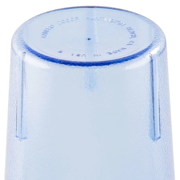 Cambro 2000P2401 Colorware 22 Oz. Slate Blue Customizable SAN Plastic Tumbler - 24/Case 3 Cambro 2000P2401 Colorware 22 Oz. Slate Blue Customizable SAN Plastic Tumbler - 24/Case - Image 3