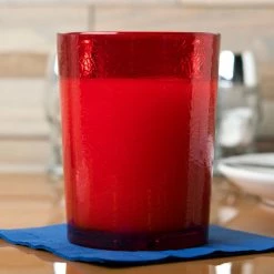Cambro D14156 Del Mar 14 Oz. Ruby Red Customizable SAN Plastic Tumbler - 36/Case -Vidivi shop 834569