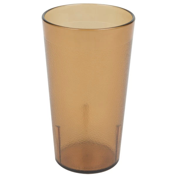 Cambro 1200P2153 Colorware 12.6 Oz. Amber Customizable SAN Plastic Tumbler - 24/Case 2 Cambro 1200P2153 Colorware 12.6 Oz. Amber Customizable SAN Plastic Tumbler - 24/Case - Image 2