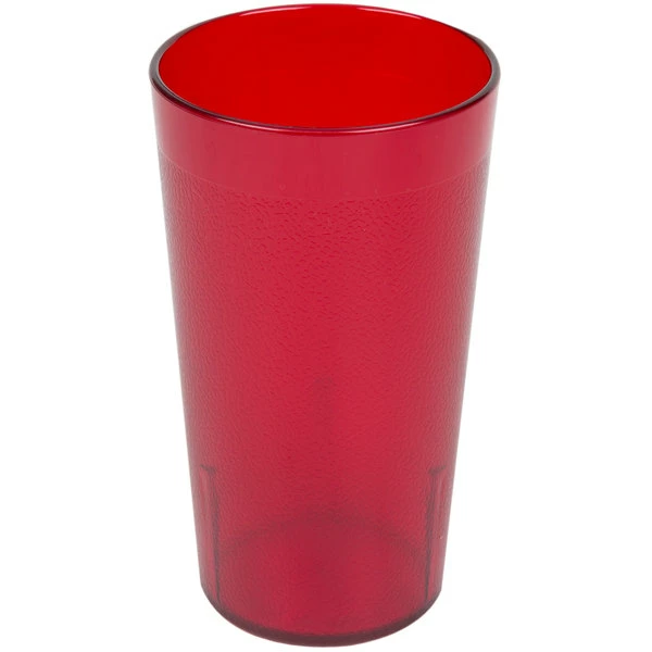 Cambro 800P2156 Colorware 7.8 Oz. Ruby Red Customizable SAN Plastic Tumbler - 24/Case 2 Cambro 800P2156 Colorware 7.8 Oz. Ruby Red Customizable SAN Plastic Tumbler - 24/Case - Image 2