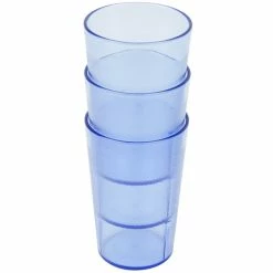 Cambro 800P401 Colorware 7.8 Oz. Slate Blue Customizable SAN Plastic Tumbler - 6/Pack -Vidivi shop 894035