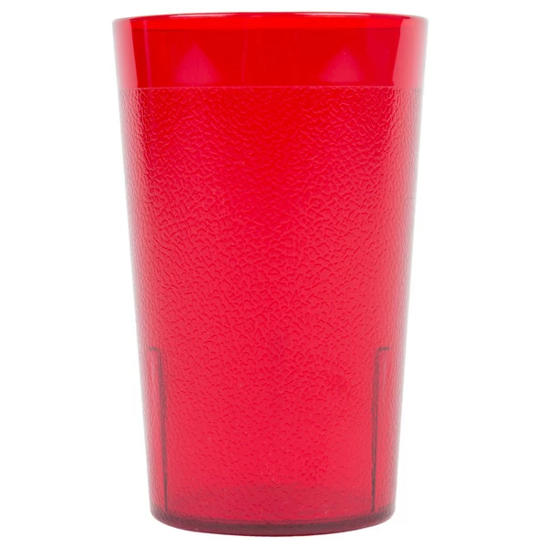 Cambro 950P156 Colorware 9.8 Oz. Ruby Red Customizable SAN Plastic Tumbler - 6/Pack 2 Cambro 950P156 Colorware 9.8 Oz. Ruby Red Customizable SAN Plastic Tumbler - 6/Pack - Image 2