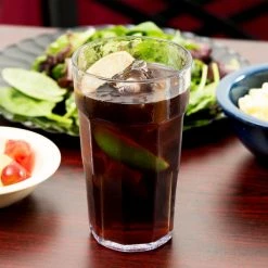 Cambro LT16152 Laguna 16 Oz. Clear Customizable SAN Plastic Tumbler - 36/Case