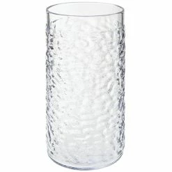 GET Enterprises GET 3316-CL Waikiki 16 Oz. Clear Customizable SAN Plastic Hammered Tumbler - 72/Case